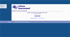 Desktop Screenshot of ecloseguaranteed.com